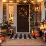17 Rustic Fall Front Porch Candle Ideas to Light Up Your Entryway fall front-porch candle ideas