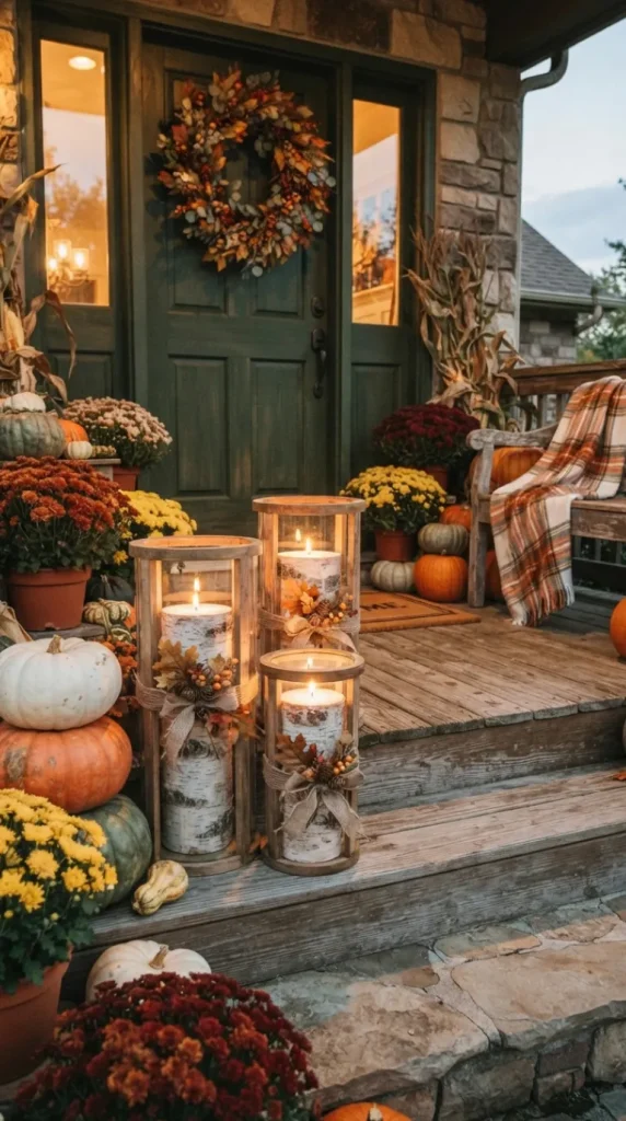fall front-porch candle ideas