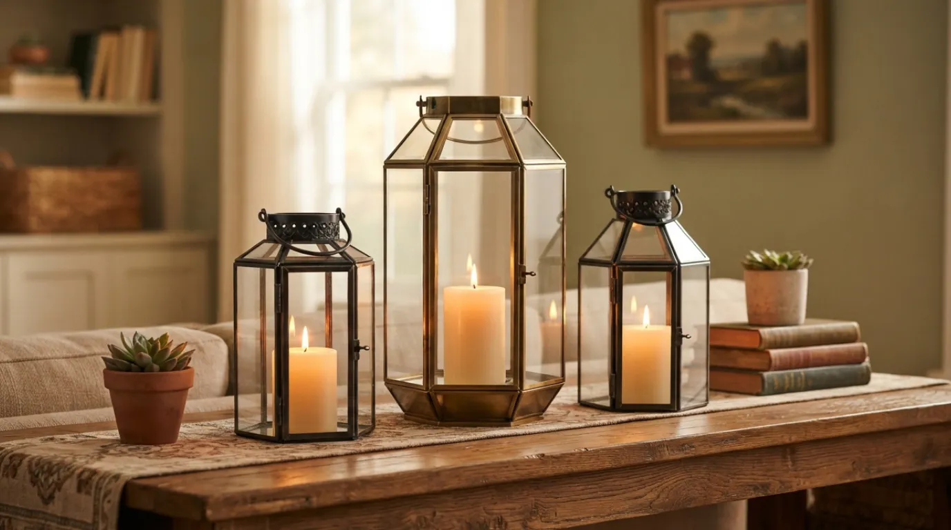 Glass candle lantern ideas