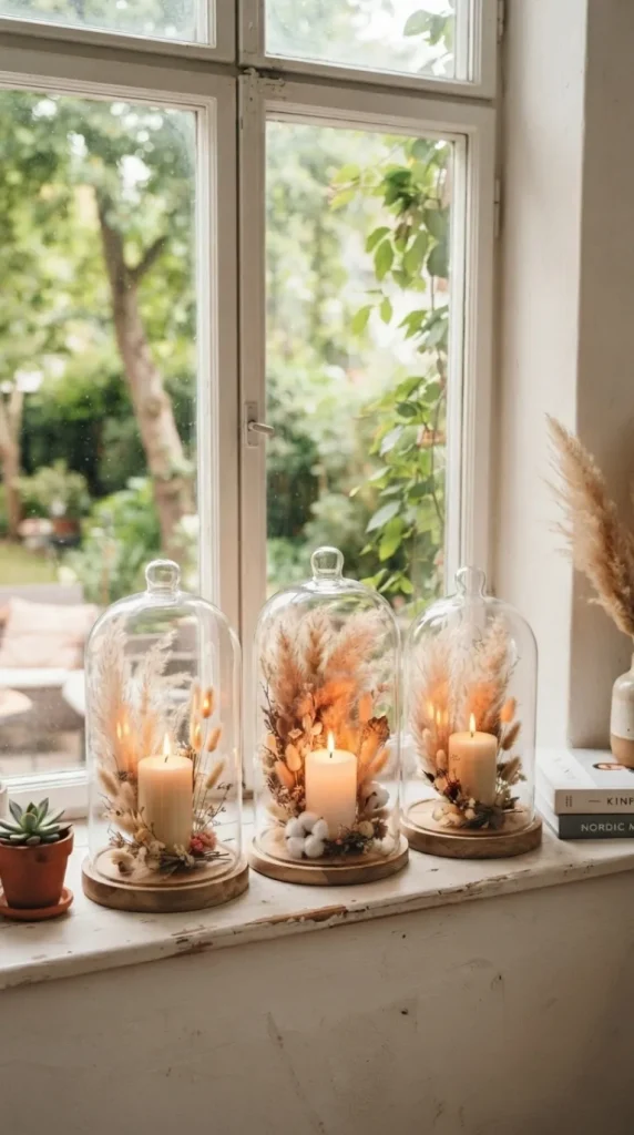 Cloche candle decor ideas