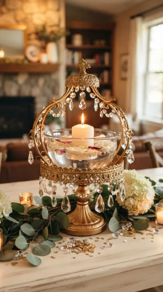 gold candle decor ideas