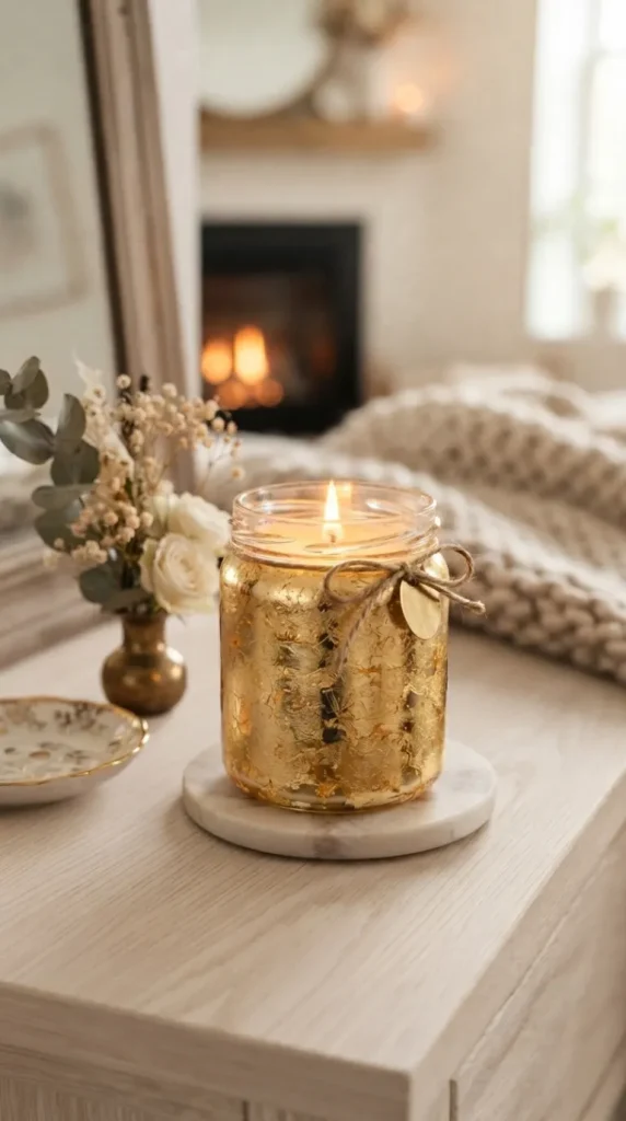 gold candle decor ideas