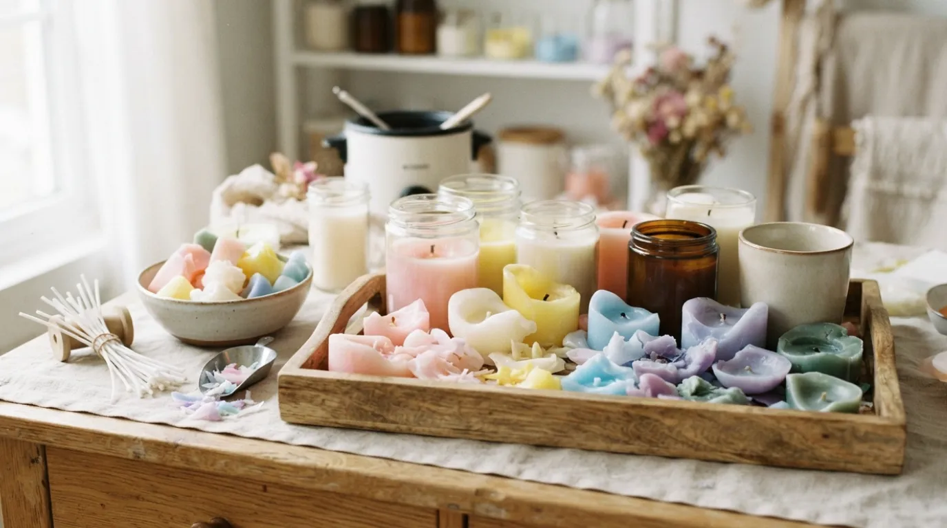 leftover candle wax ideas