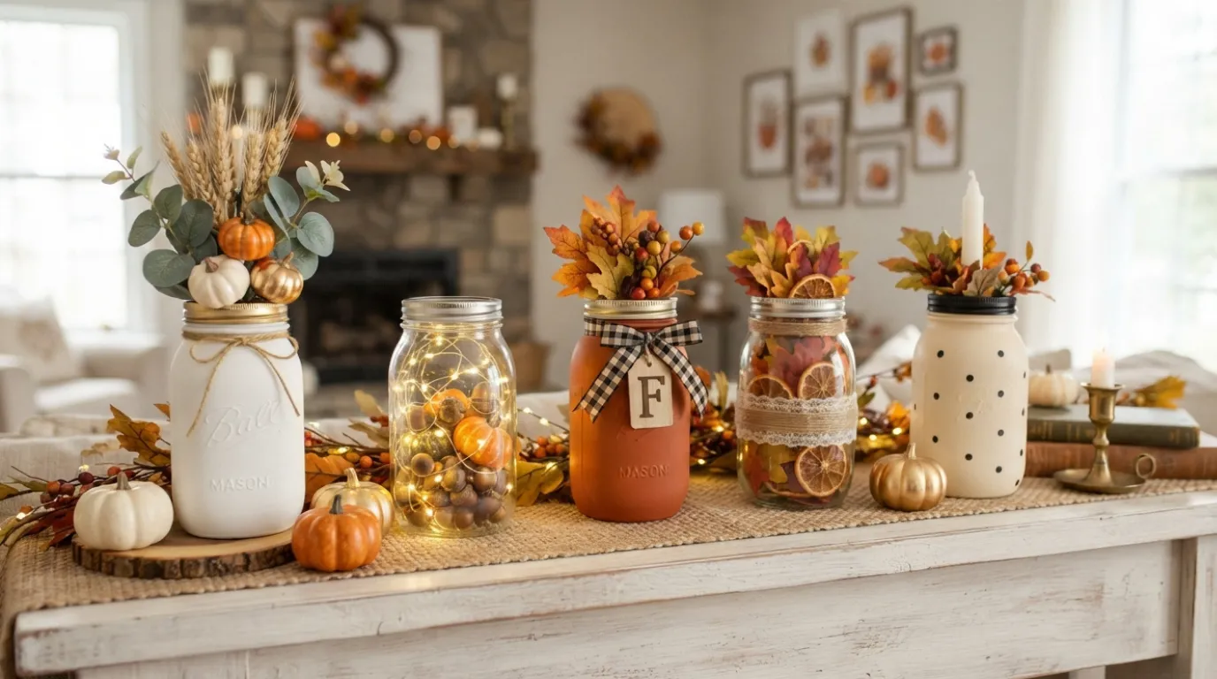 mason jar fall crafts