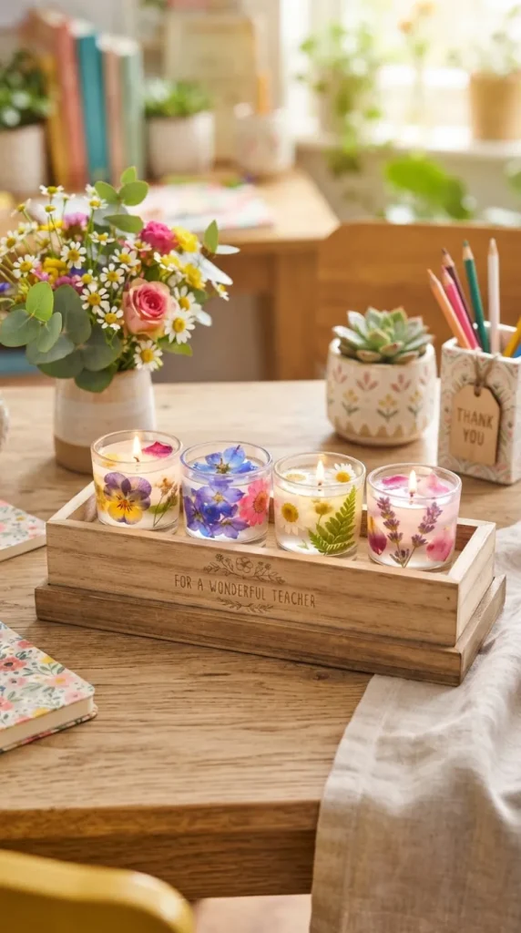 teacher day candle gift ideas