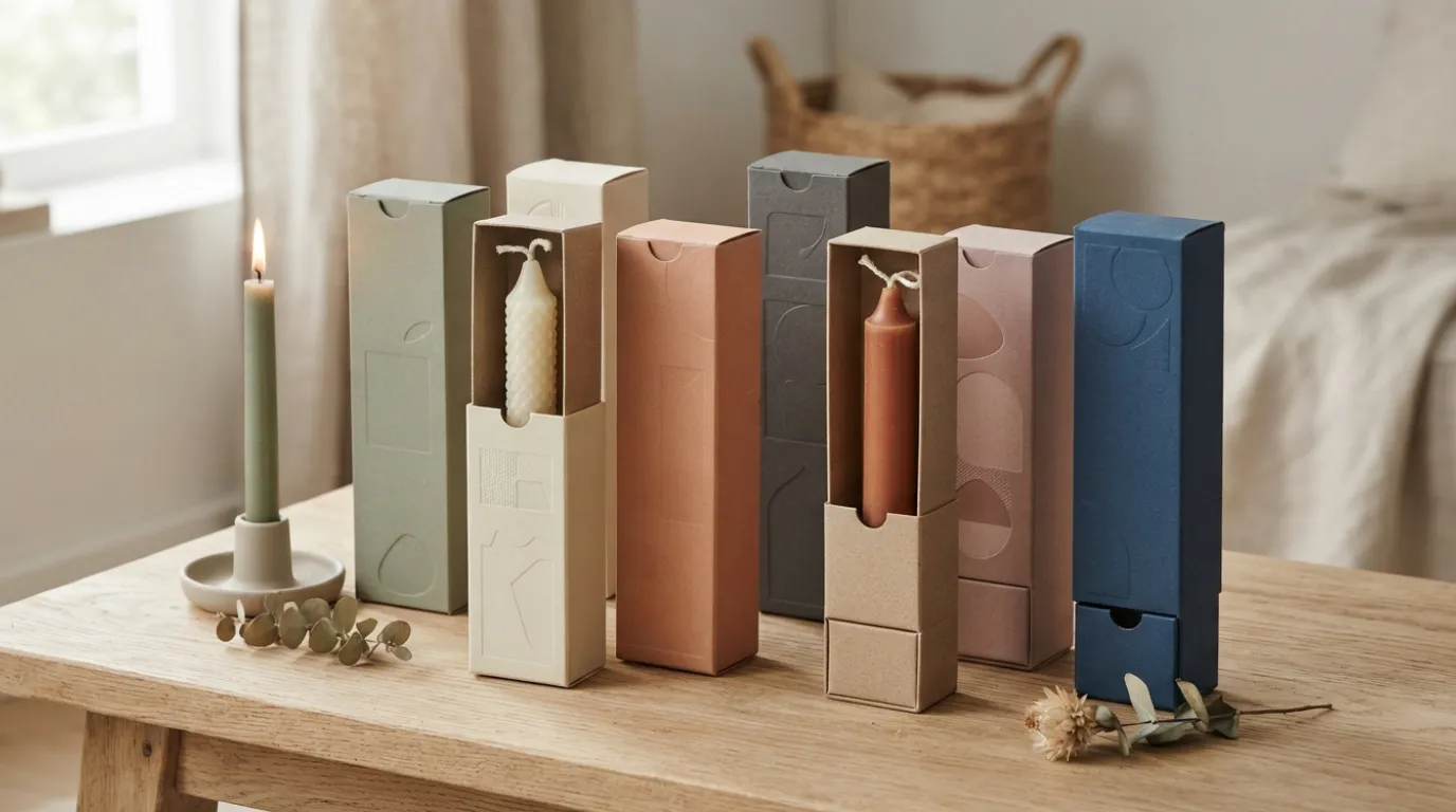 taper candle packaging ideas