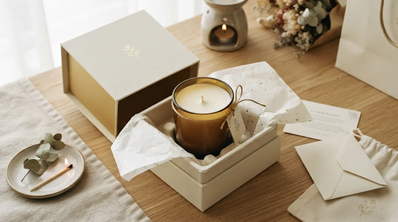 Unboxing packaging candle ideas