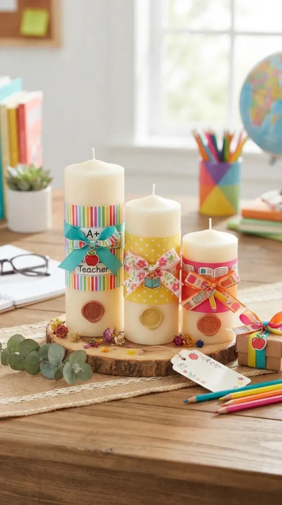 teacher day candle gift ideas