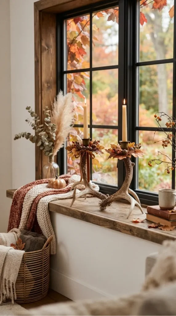 fall candlestick decor ideas