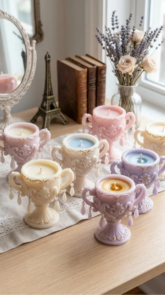 Paris theme candle decor ideas