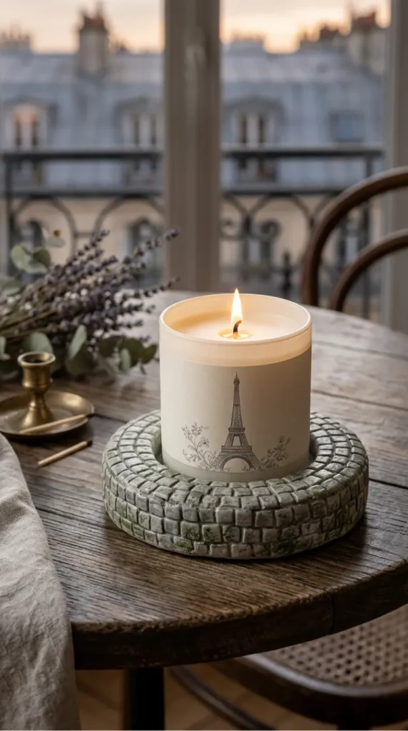 Paris theme candle decor ideas