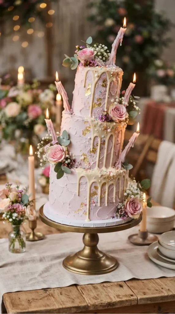 Crooked candle cake ideas