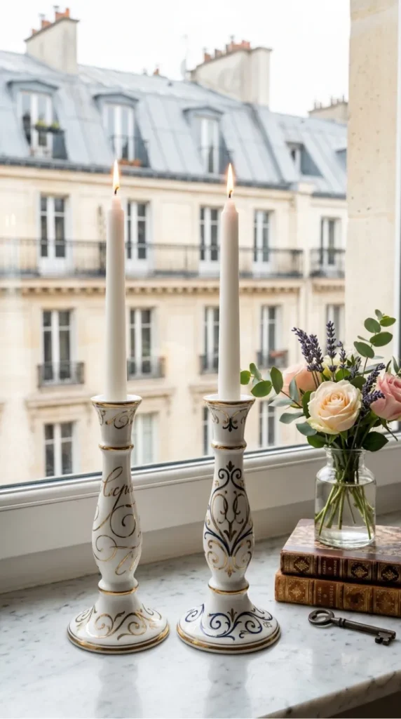 Paris theme candle decor ideas