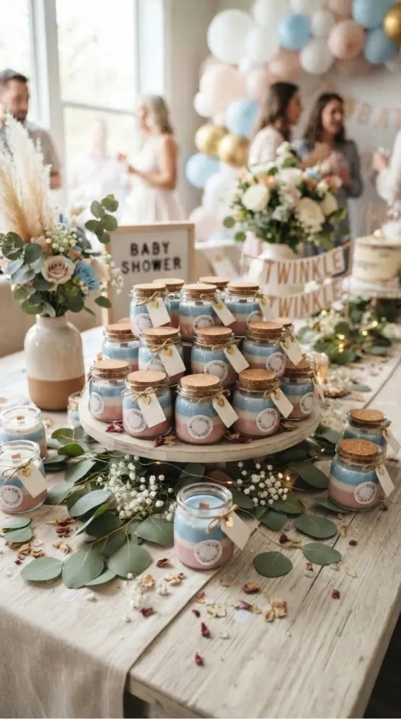 baby shower candle favors