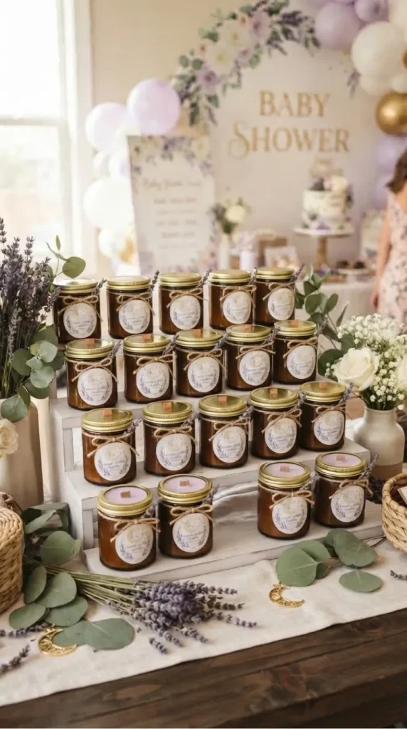 baby shower candle favors