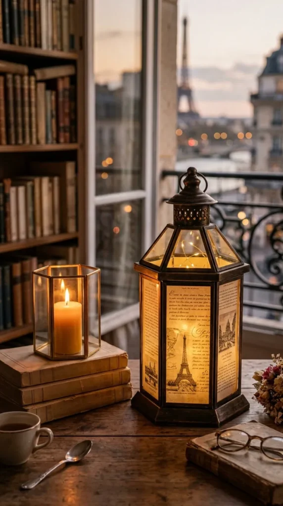 Paris theme candle decor ideas