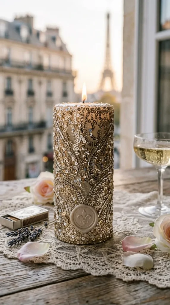 Paris theme candle decor ideas