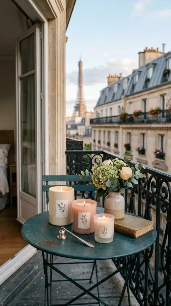 Paris theme candle decor ideas