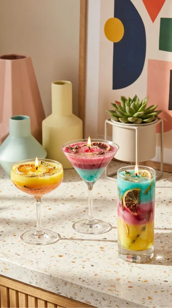 Summer drink candle ideas