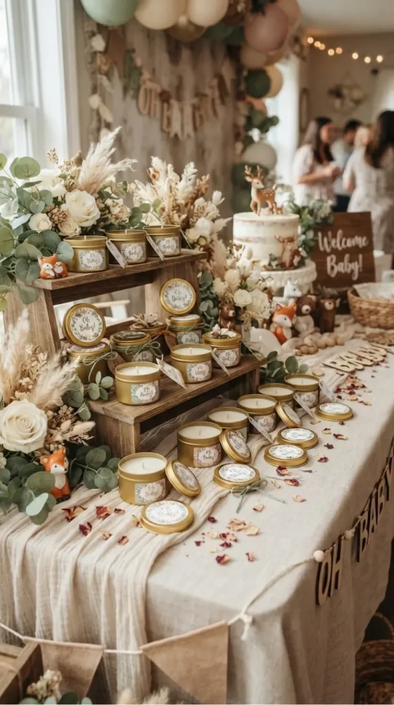 baby shower candle favors