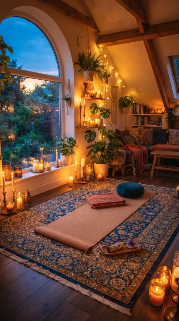 candlelit yoga ideas