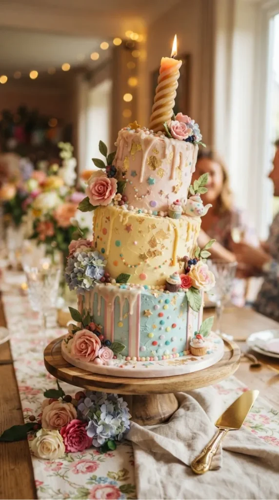 Crooked candle cake ideas