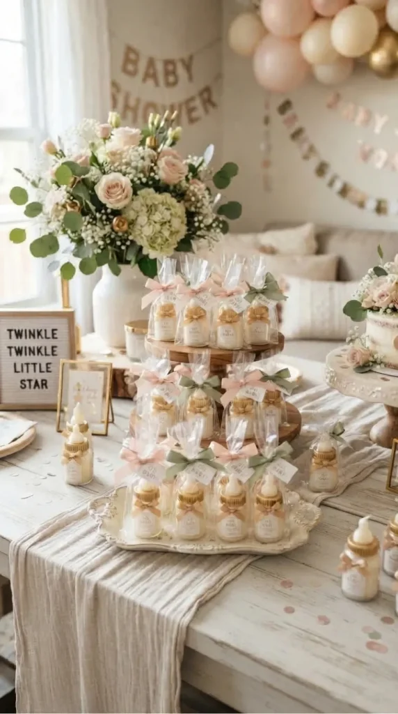 baby shower candle favors