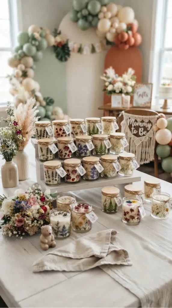 baby shower candle favors