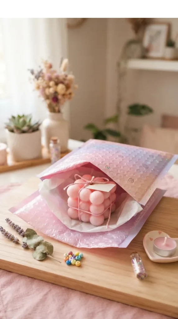 bubble candle packaging ideas