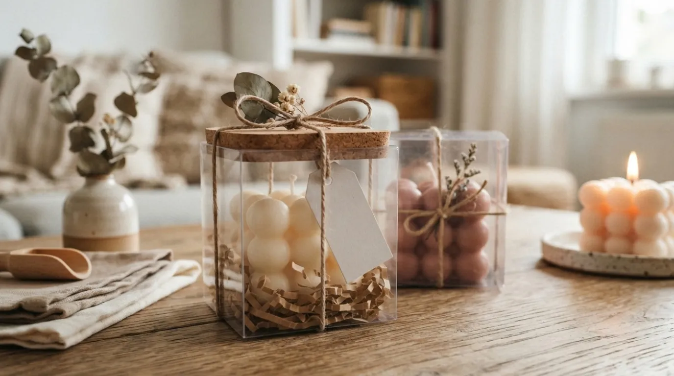 bubble candle packaging ideas
