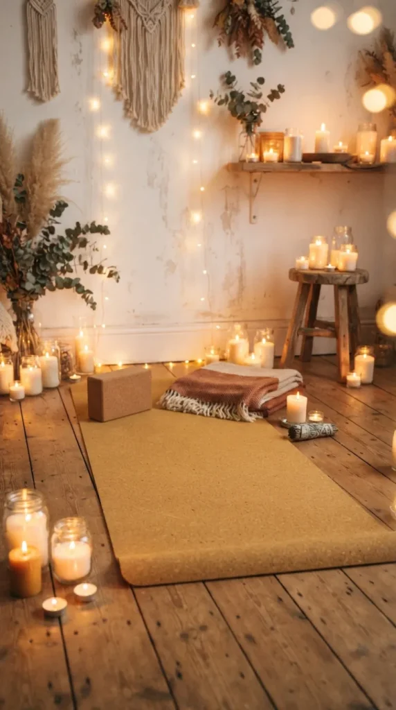 candlelit yoga ideas
