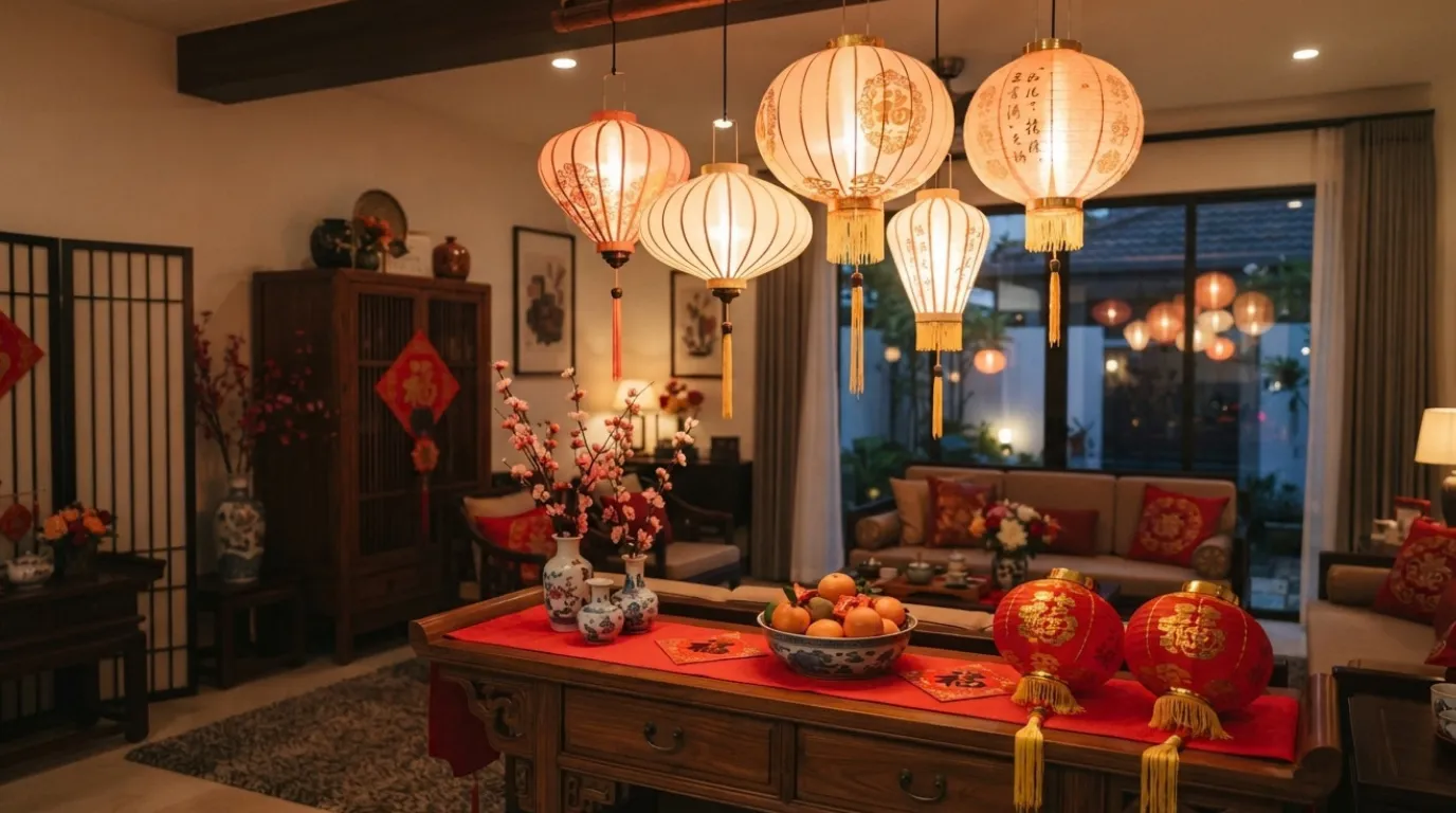 Chinese candle lantern decor ideas