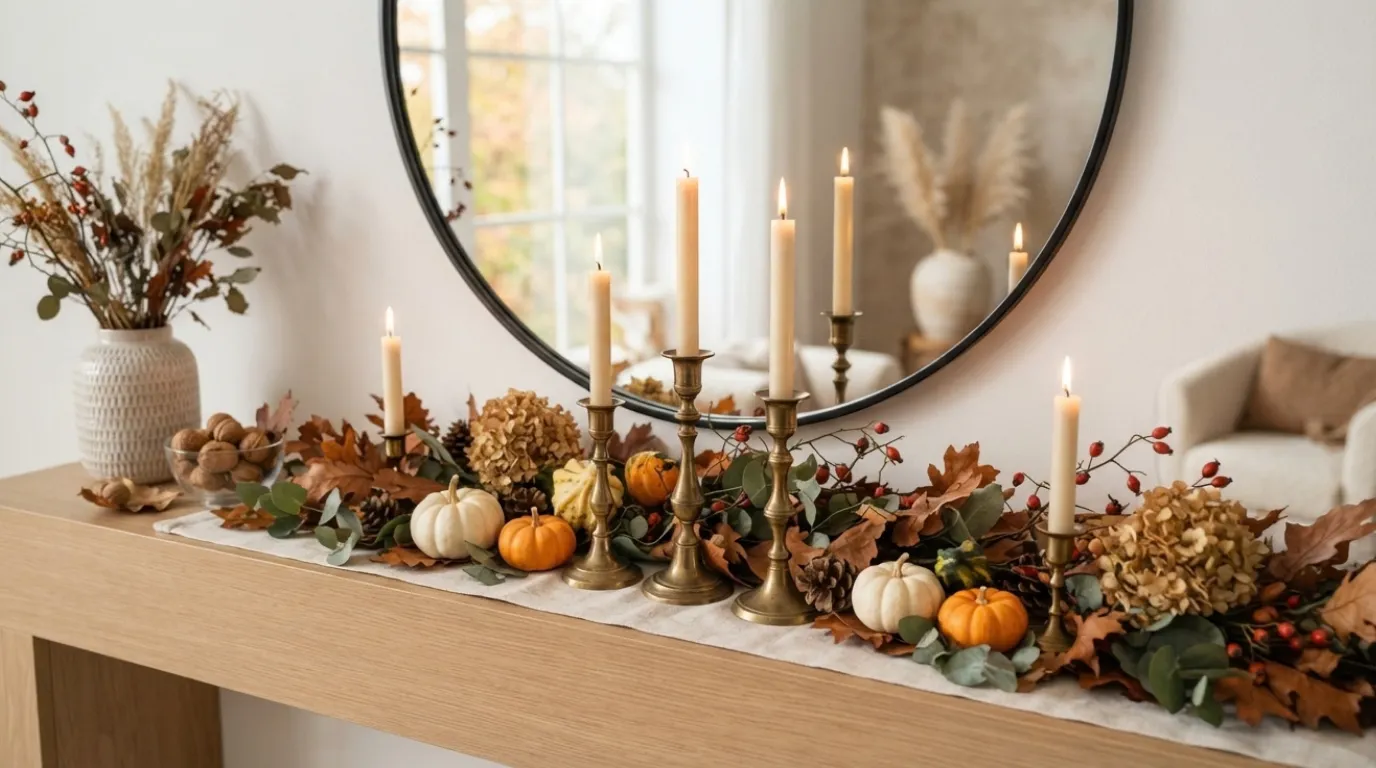 fall candlestick decor ideas