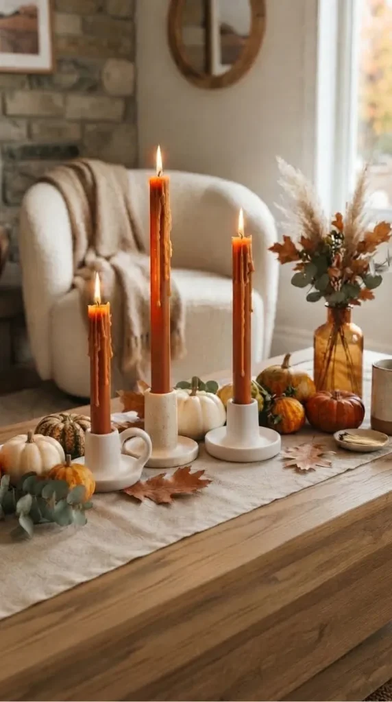 fall candlestick decor ideas