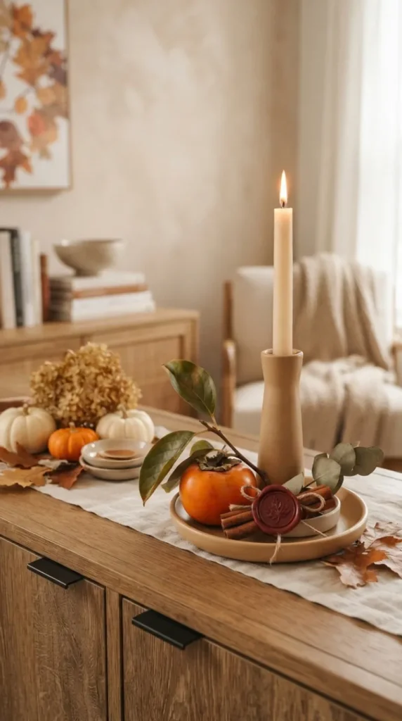 fall candlestick decor ideas