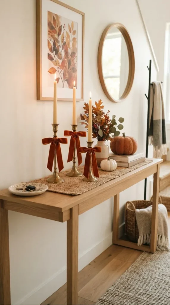 fall candlestick decor ideas