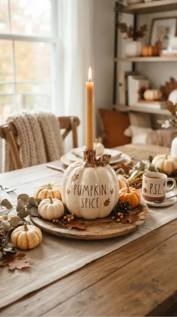 fall candlestick decor ideas