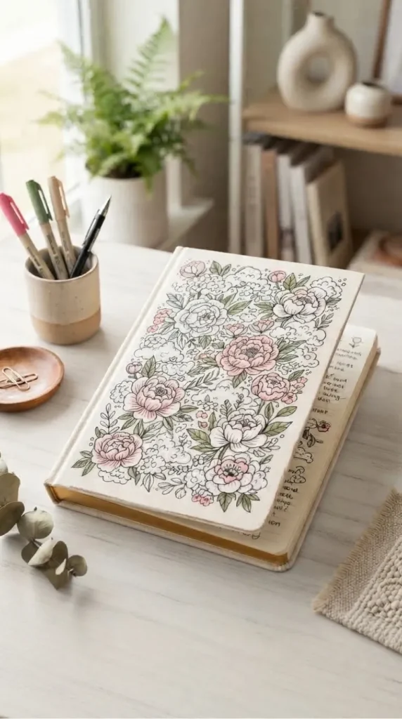 floral doodle ideas