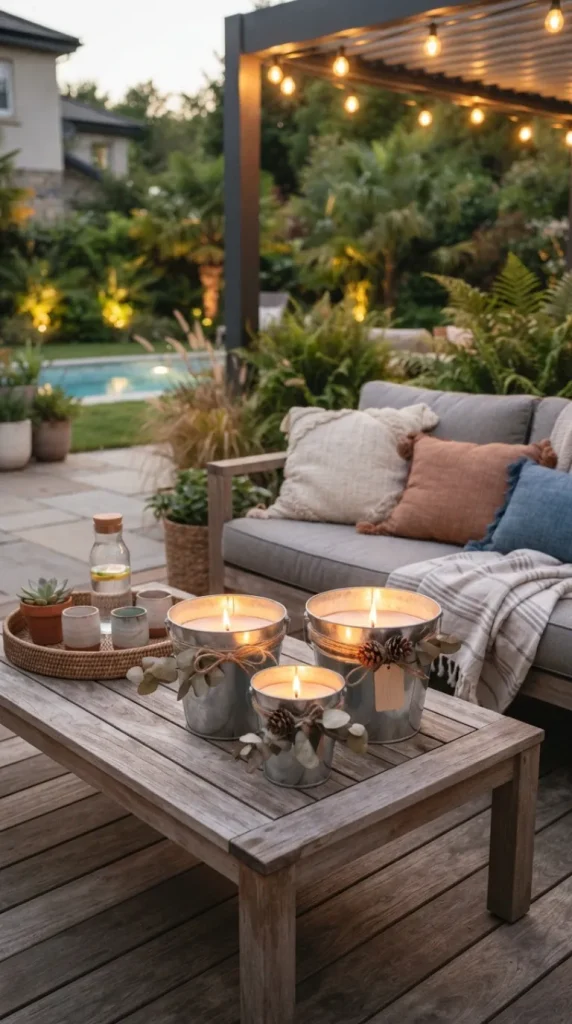 Patio Candle Decor Ideas