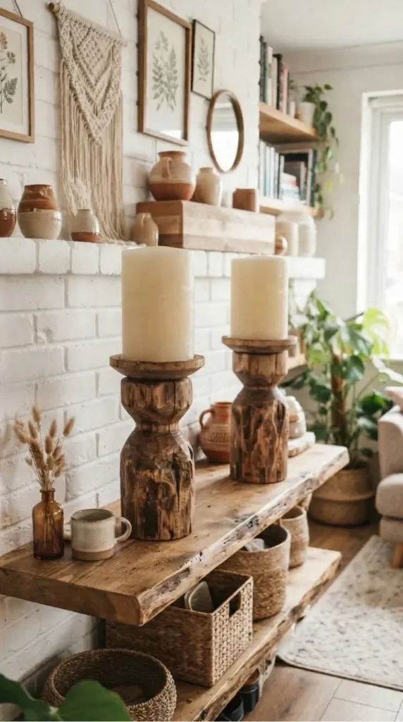 wood candle holder ideas