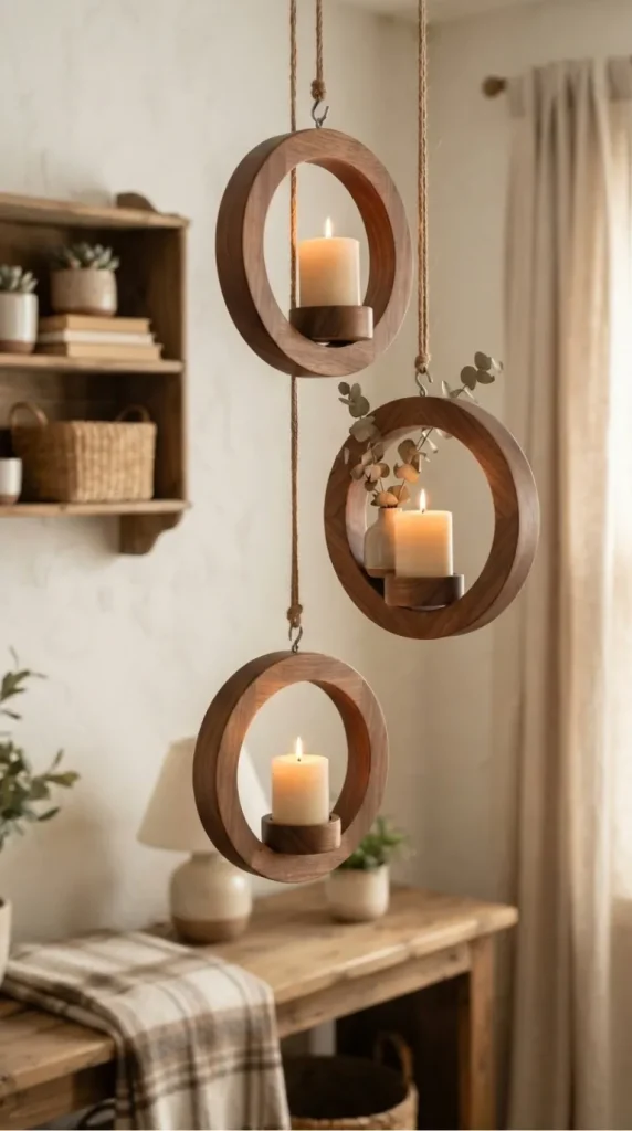 wood candle holder ideas