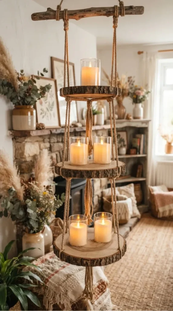 wood candle holder ideas