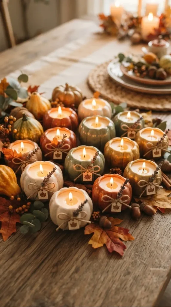 thanksgiving candle favor ideas