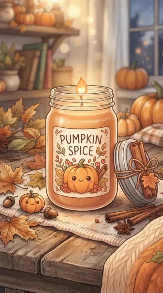 Thanksgiving candle illustration ideas