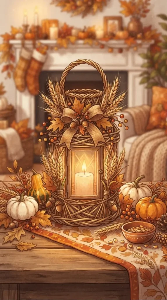 Thanksgiving candle illustration ideas