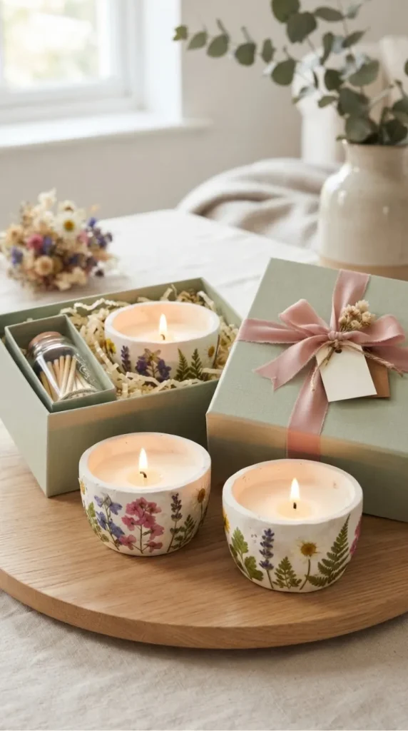 air-dry clay candle gift ideas