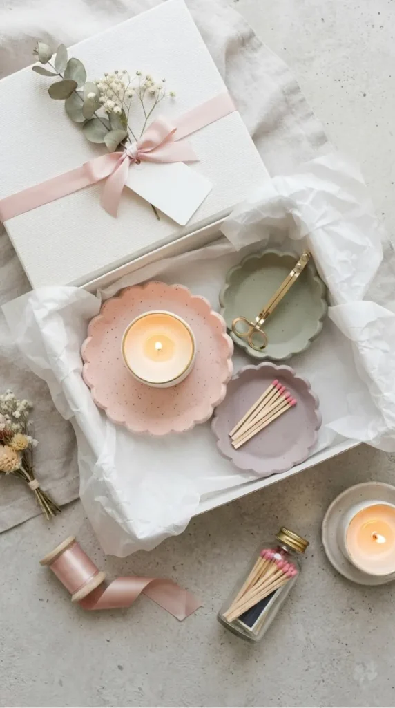 air-dry clay candle gift ideas