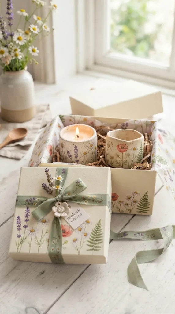 air-dry clay candle gift ideas