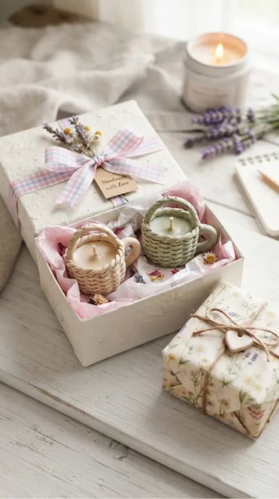 air-dry clay candle gift ideas