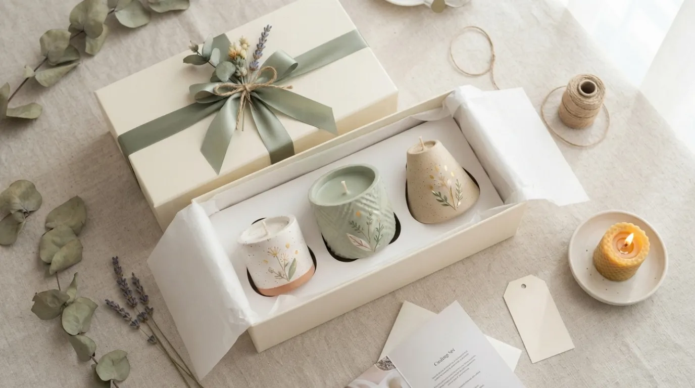 air-dry clay candle gift ideas
